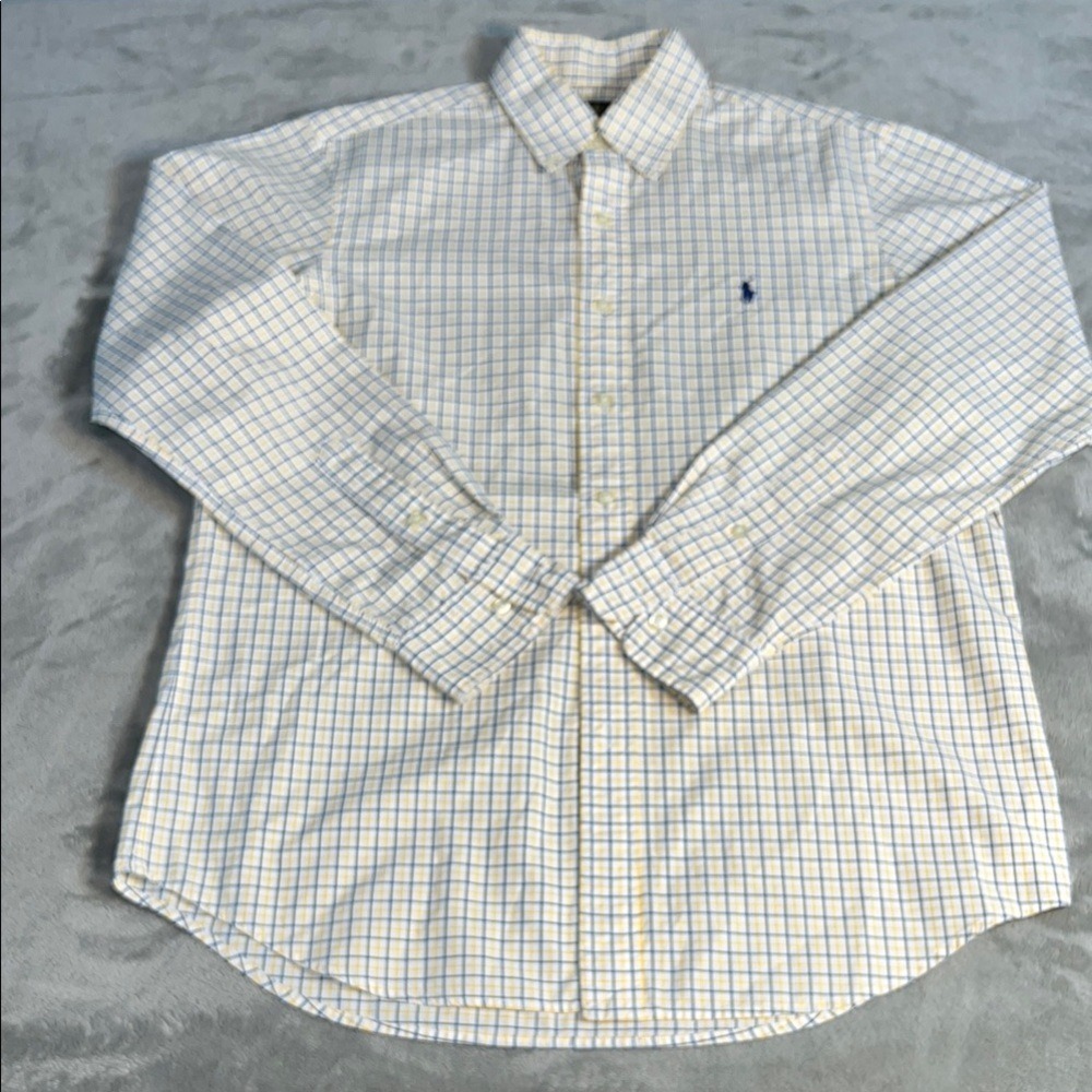 Ralph Lauren Medium Plaid Button Down Long Sleeve Shirt - Picture 10 of 12